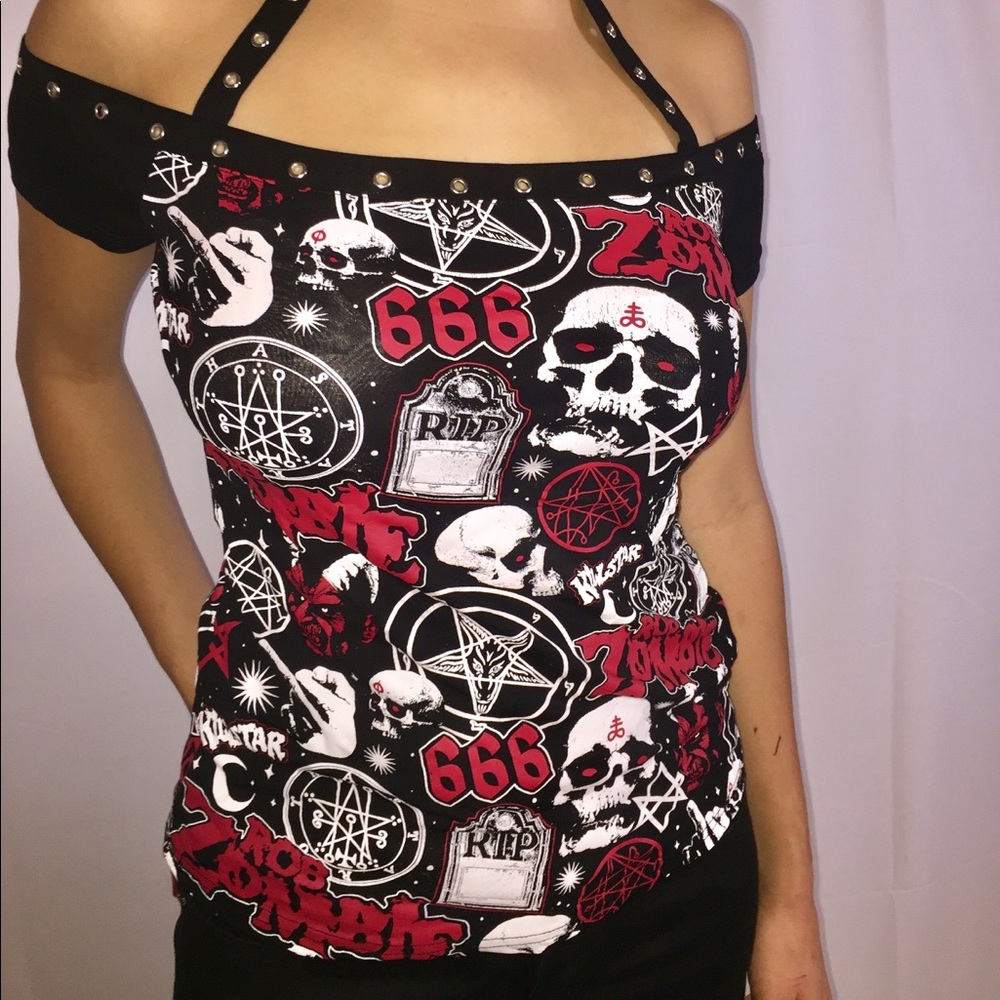 Killstar Rob Zombie American Nightmare Choker Top - Picture 3 of 8